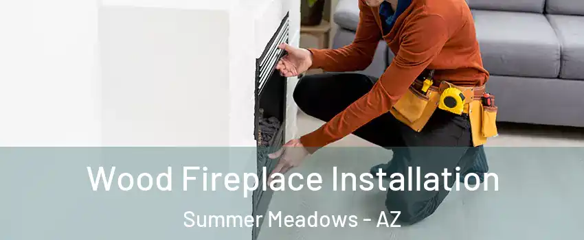 Wood Fireplace Installation Summer Meadows - AZ